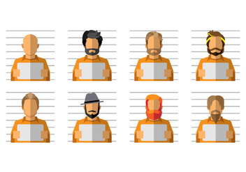 Free Mugshot Cartoon Vector - vector gratuit #383161